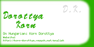 dorottya korn business card